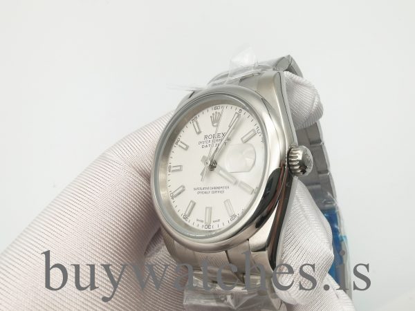 Rolex Datejust 126300 Herenhorloge met 41 zilveren wijzerplaat