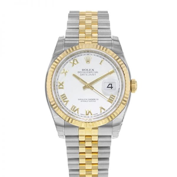 Rolex Datejust 116233 Wit stalen dames 36 mm automatisch horloge