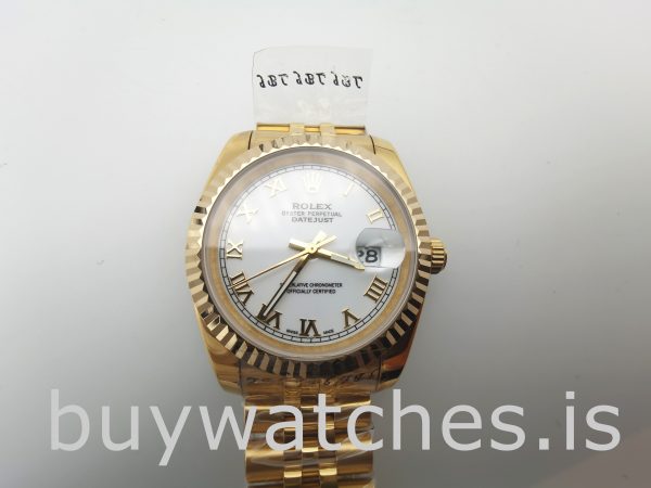 Rolex Datejust 126333 Wit automatisch herenhorloge van 41 mm van roestvrij staal
