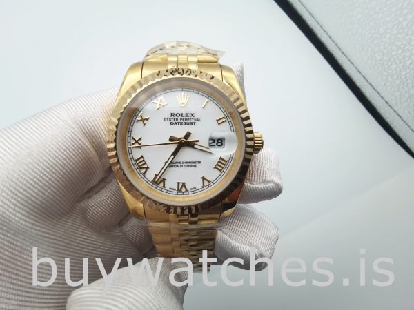 Rolex Datejust 126333 Wit automatisch herenhorloge van 41 mm van roestvrij staal