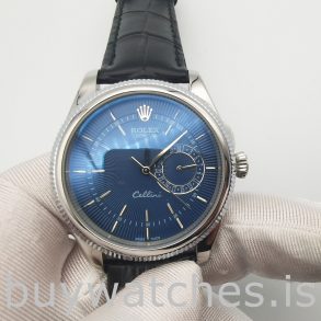 Rolex Cellini Date 50519 Mens 39mm Blauw automatisch horloge